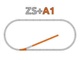 Roco Geoline Sada kolejí A1 (kusá kolej) s podložím - 61150
